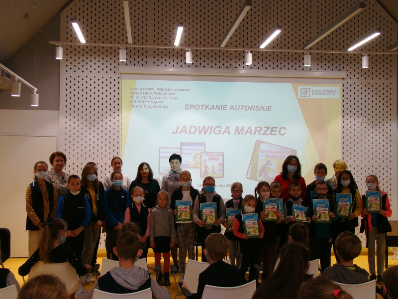 Spotkanie autorskie z pisarką Jadwigą Marzec