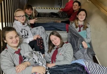 Harcerska noc w szkole