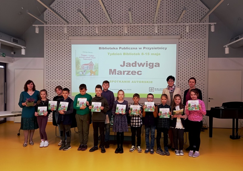 Spotkanie autorskie z Jadwigą Marzec w Bibliotece Publicznej