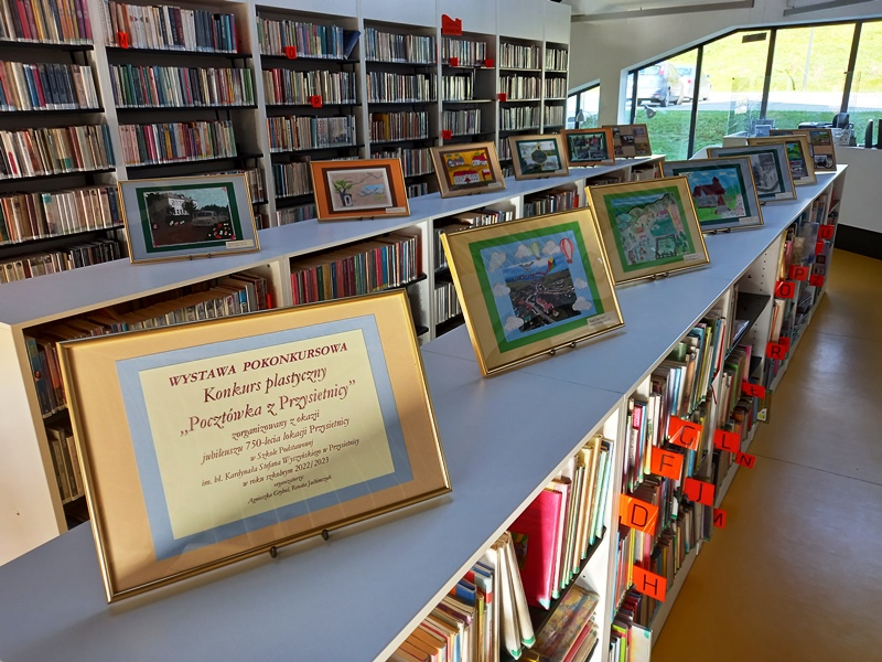 Wystawa pokonkursowa w Bibliotece Publicznej w Przysietnicy