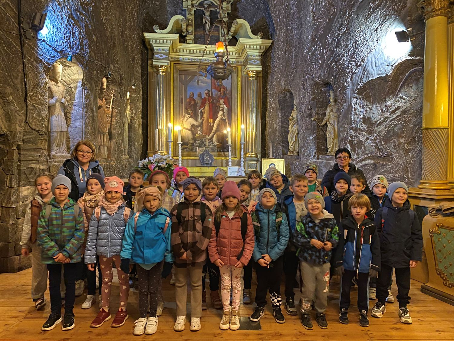 Wycieczka klas pierwszych do Kopalni Soli w Bochni