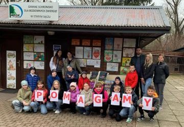 „ Pełna miska dla Schroniska” - uczniowie kl. 3a pomagają bezdomnym zwierzętom.