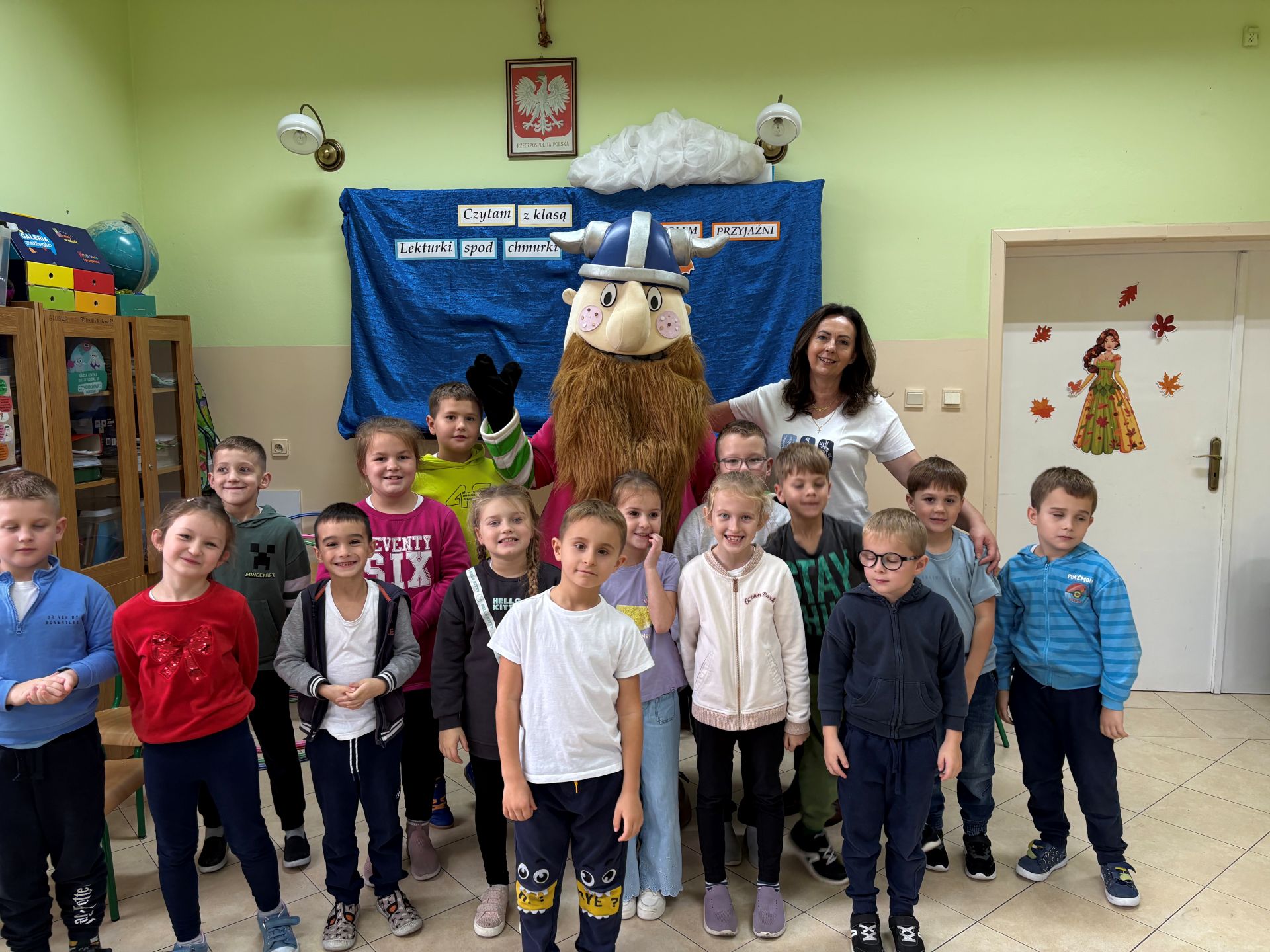 Wiking Tappi z wizytą u pierwszoklasistów