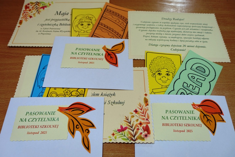 „Pasowanie na czytelnika” dzieci z oddziału przedszkolnego