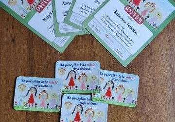 Dzieci o miłości i rodzinie - udział w konkursie plastycznym